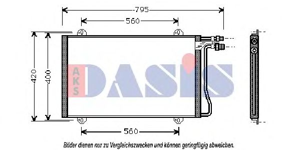 132030N Aks Dasis Радіатор кондиціонера для Mercedes Sprinter