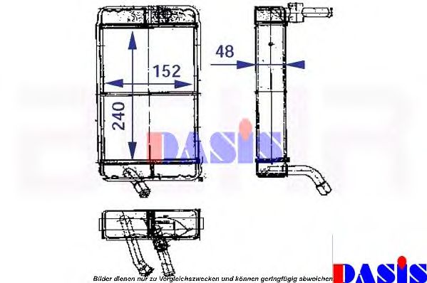 139260N Aks Dasis Радіатор пічки