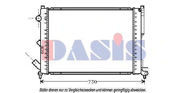 181450N Aks Dasis Радиатор охлаждения двигателя