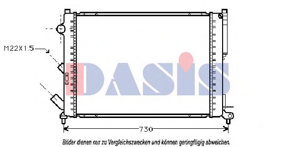 181470N Aks Dasis Радіатор охолодження двигуна
