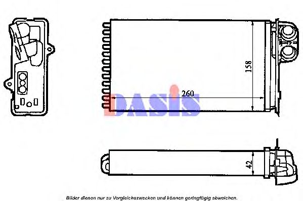 189280N Aks Dasis Радіатор пічки