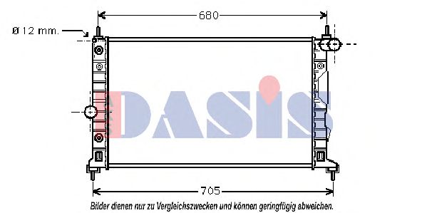 190310N Aks Dasis Радіатор охолодження двигуна для SAAB 9-5