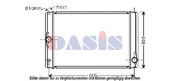 210212N Aks Dasis Радіатор охолодження двигуна