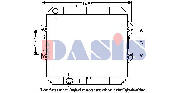 212002N Aks Dasis Радіатор охолодження двигуна для Toyota Hilux
