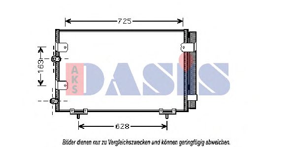 212026N Aks Dasis Радиатор кондиционера для Toyota Previa