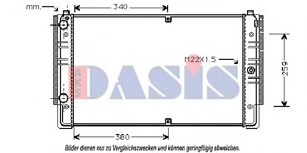 240090N Aks Dasis Радіатор охолодження двигуна для Volkswagen Transporter