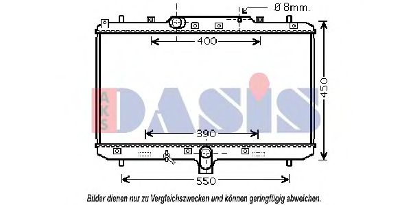 320034N Aks Dasis Радиатор охлаждения двигателя