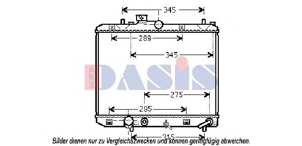 320049N Aks Dasis Радиатор охлаждения двигателя