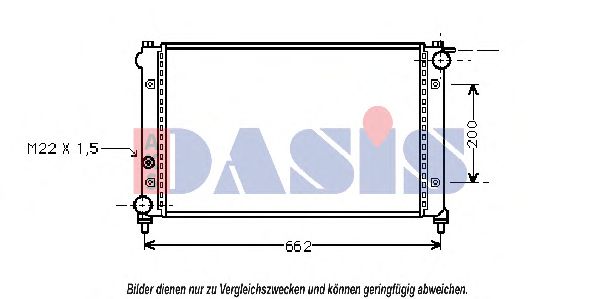 330020N Aks Dasis Радіатор охолодження двигуна