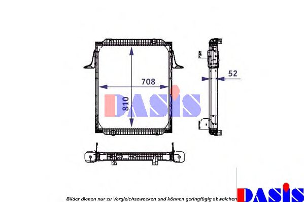 390017N Aks Dasis Радиатор охлаждения двигателя