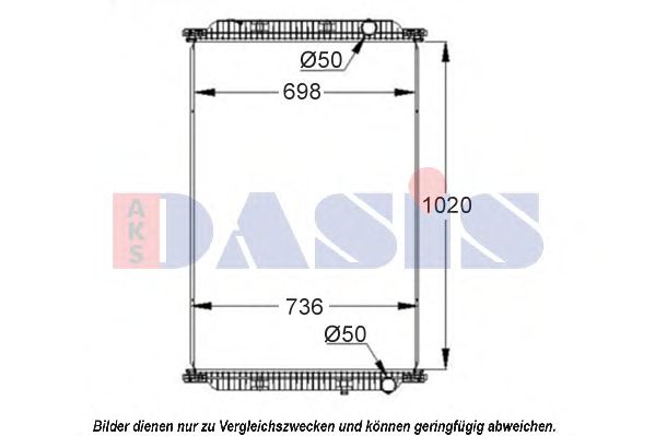 390028S Aks Dasis Радіатор охолодження двигуна