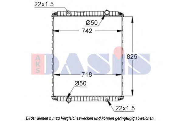 390160S Aks Dasis Радіатор охолодження двигуна