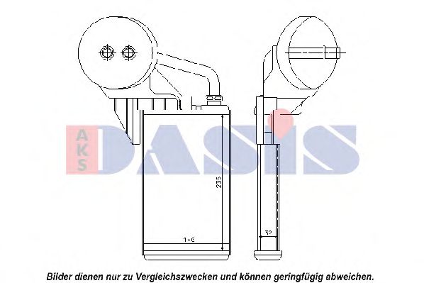 399001N Aks Dasis Радіатор пічки