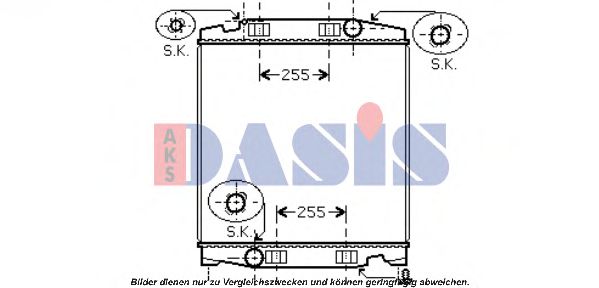 400020N Aks Dasis Радіатор охолодження двигуна