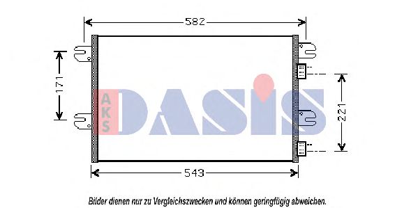 402003N Aks Dasis Радиатор кондиционера