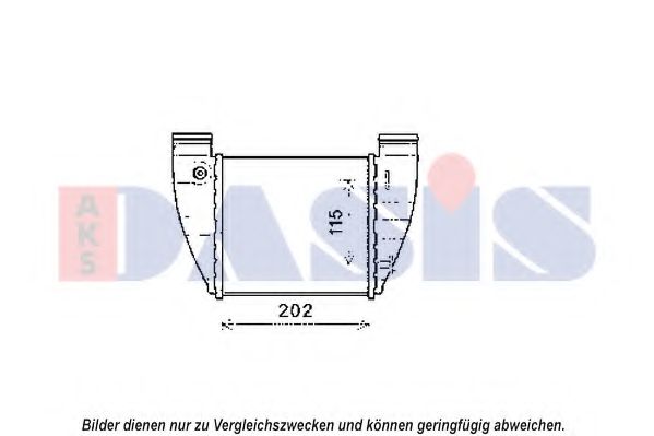487042N Aks Dasis Интеркулер для Audi A4