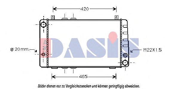 490020N Aks Dasis Радиатор охлаждения двигателя