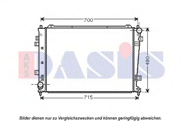 510141N Aks Dasis Радиатор охлаждения двигателя для Kia Carens