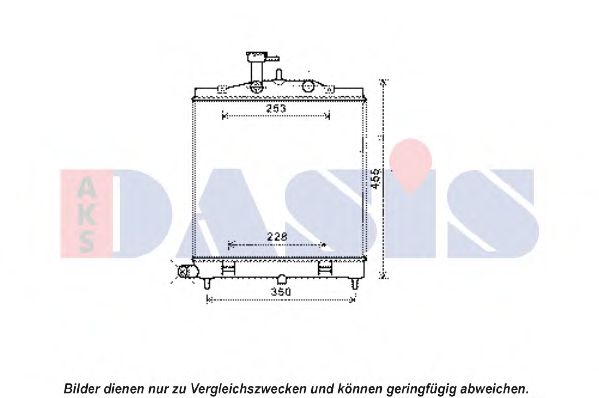 510144N Aks Dasis Радіатор охолодження двигуна для Kia Picanto