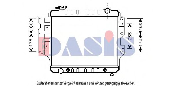 520110N Aks Dasis Радіатор охолодження двигуна для Jeep Wrangler