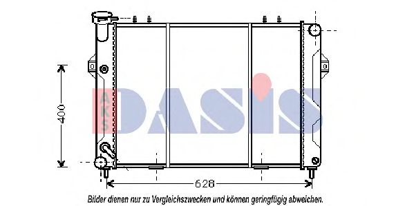 520480N Aks Dasis Радіатор охолодження двигуна