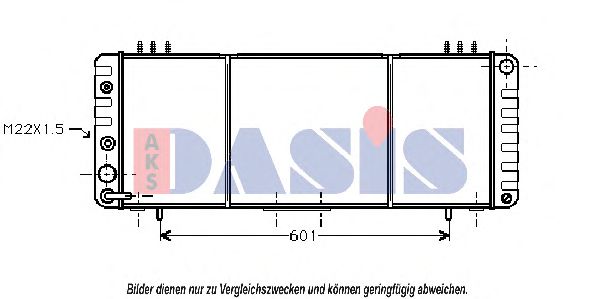 520580N Aks Dasis Радіатор охолодження двигуна для Jeep Cherokee