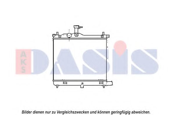 560082N Aks Dasis Радиатор охлаждения двигателя для Hyundai i10