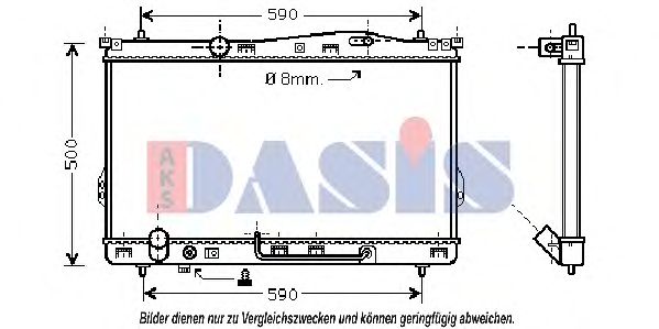 560410N Aks Dasis Радіатор охолодження двигуна