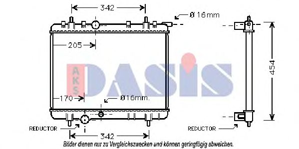 820099N Aks Dasis Випарник кондиціонера