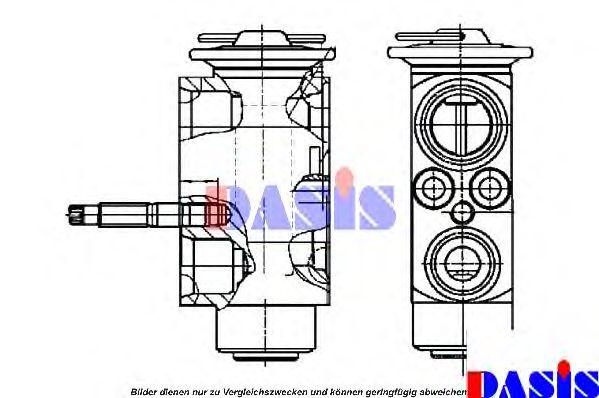 840108N Aks Dasis Розширювальний клапан кондиціонера для BMW 3 Series