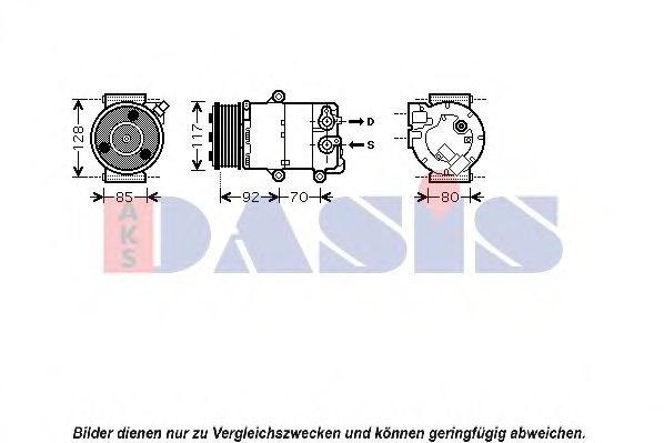 851689N Aks Dasis Компресор кондиціонера