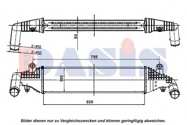 117005N Aks Dasis Интеркулер для Mazda 3