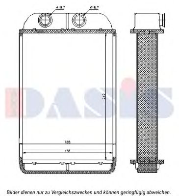 489010N Aks Dasis Радіатор пічки