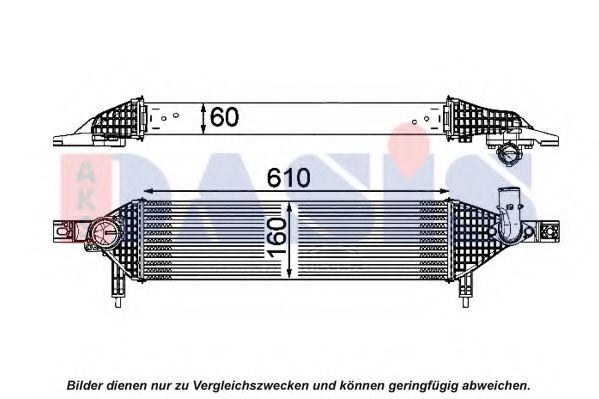 077013N Aks Dasis Интеркулер для Nissan Qashqai