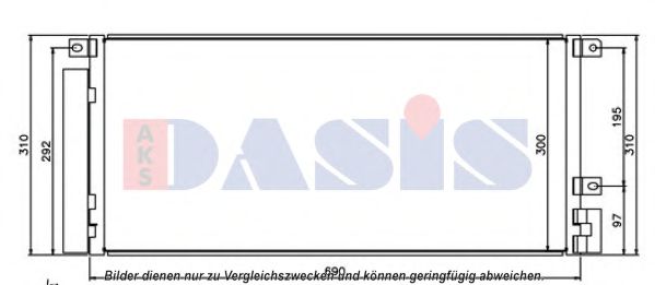152051N Aks Dasis Радіатор кондиціонера