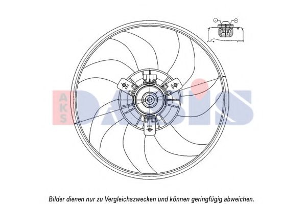 158101N Aks Dasis Вентилятор системы охлаждения двигателя для Opel Corsa