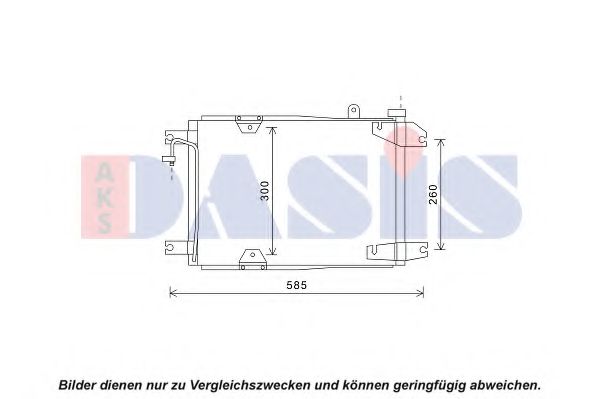 322031N Aks Dasis Радиатор кондиционера для Suzuki Grand Vitara