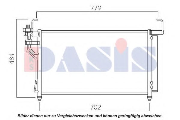 512090N Aks Dasis Радиатор кондиционера для Hyundai H-1