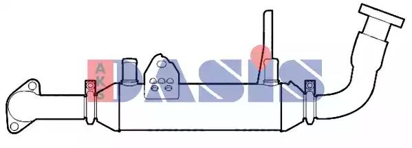 080126n Aks Dasis Радіатор системи рециркуляції вихлопних газів