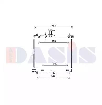 560073N Aks Dasis Радиатор охлаждения двигателя для Hyundai i10