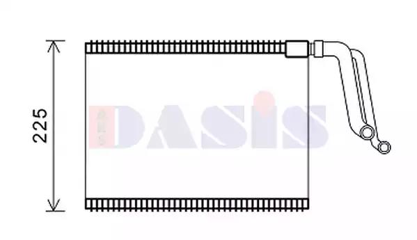 820403n Aks Dasis Випарник кондиціонера