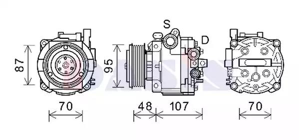 852871n Aks Dasis Компресор кондиціонера