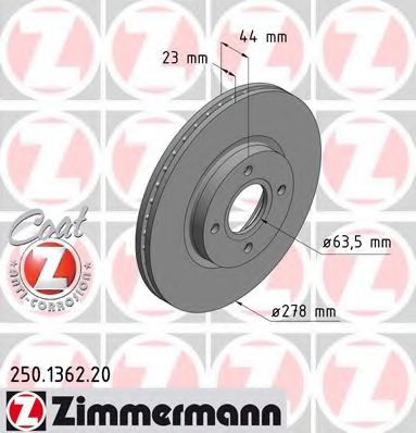 250.1362.20 Zimmermann Гальмівний диск