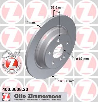 400.3608.20 Zimmermann Гальмівний диск