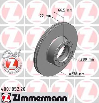 400.1052.20 Zimmermann Гальмівний диск