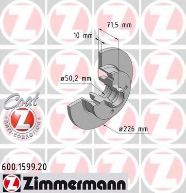 600.1599.20 Zimmermann Гальмівний диск