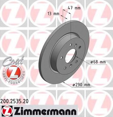 200.2535.20 Zimmermann Гальмівний диск