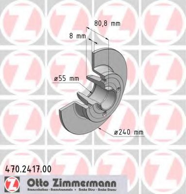 470.2417.00 Zimmermann Гальмівний диск