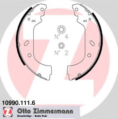10990.111.6 Zimmermann Гальмівні колодки