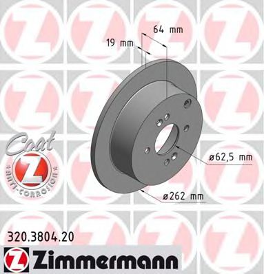 320.3804.20 Zimmermann Гальмівний диск